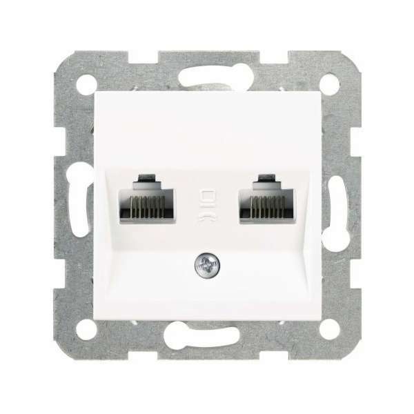 Viko KARRE Dvojitá počítačová zásuvka RJ45 cat 5e bílá (9...