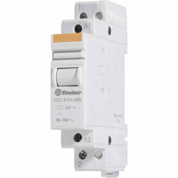 Finder Modulární výkonové relé 1NO 20A 230V AC, kontakt A...