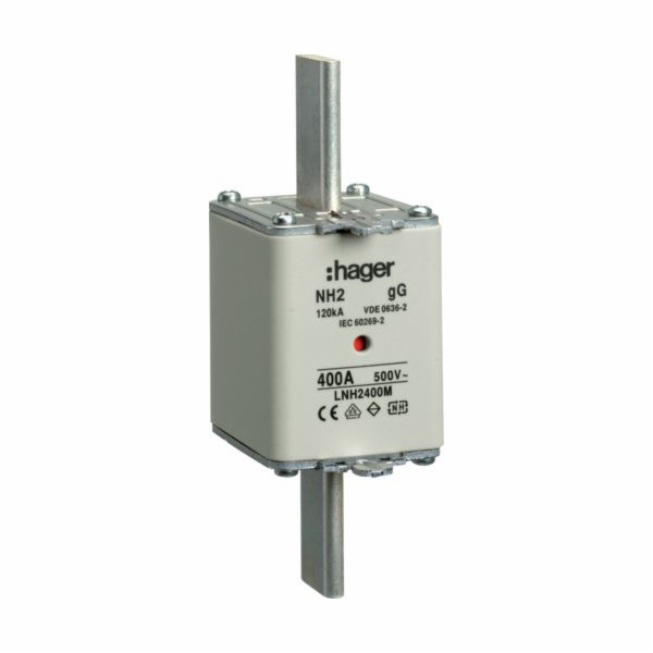 Hager Pojistková vložka NH2 400A 500V gG (LNH2400M)
