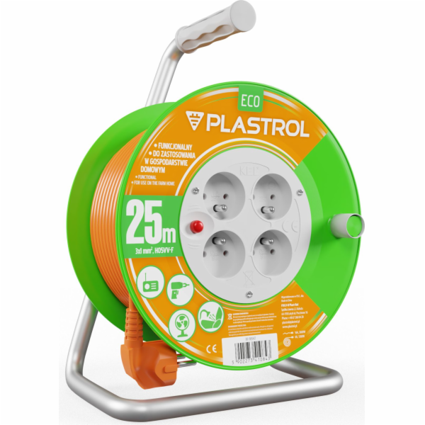Plastrol Prodlužovací kabel na bubnu Standard Line 25m H0...