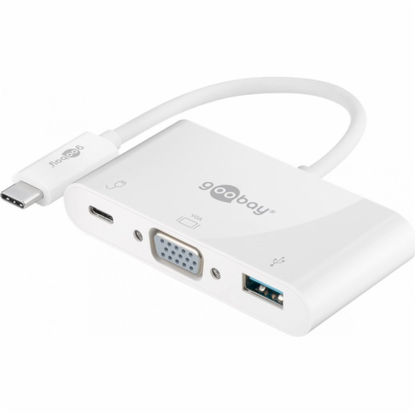 Goobay Stanice/replikátor USB-C - VGA + USB-C + USB bílá ...