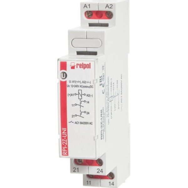 Relpol Elektromagnetické relé 2Z AgSnO2 12-240V AC/DC 50/...