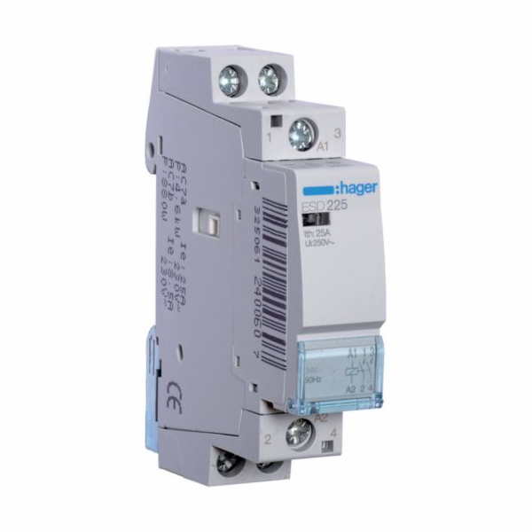 Hager Modulární stykač 25A 2NO 0R 24V AC (ESD225)