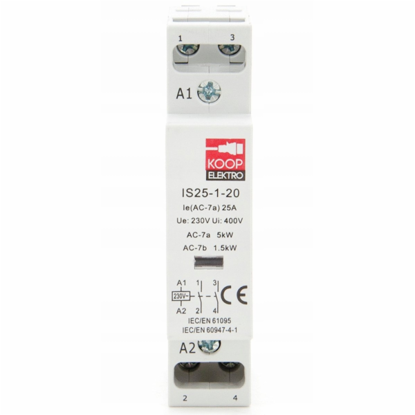 KOOP Elektro Modulární stykač 25-20 25A 2NO 230V 1P 1-FAZ...