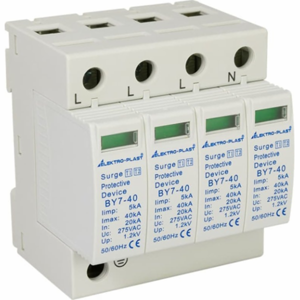 Elektro-Plast Svodič přepětí B+C 4P (T1+T2 AC) BY7-40/4-2...