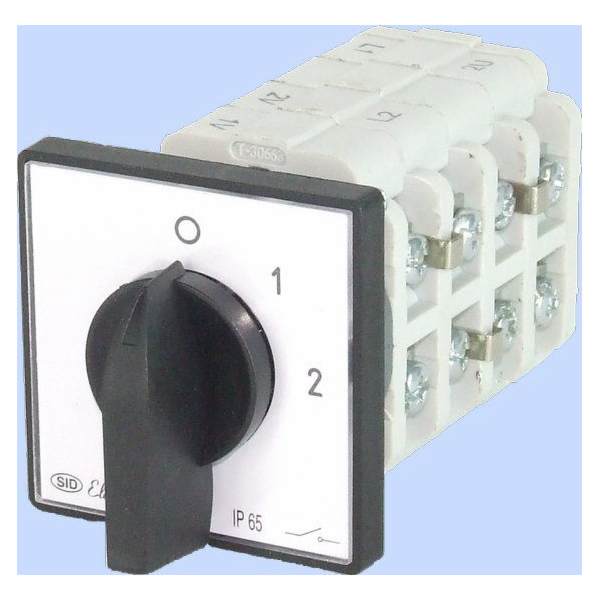Elektromet Vačkový spínač 0-1-2 3P 16A IP65 s krytkou Arc...