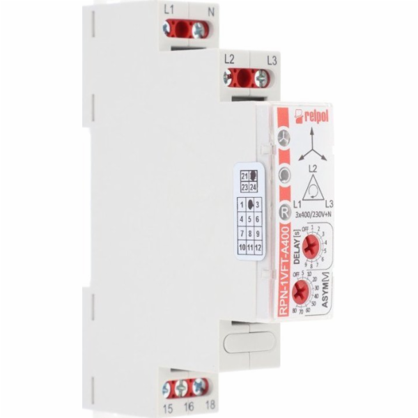 Relpol 3fázové monitorovací relé 1P 3(N)400/230V AC 50/60...
