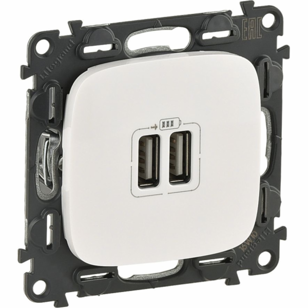 Legrand VALENA ALLURE Dvojitá USB nabíjecí zásuvka bílá (...