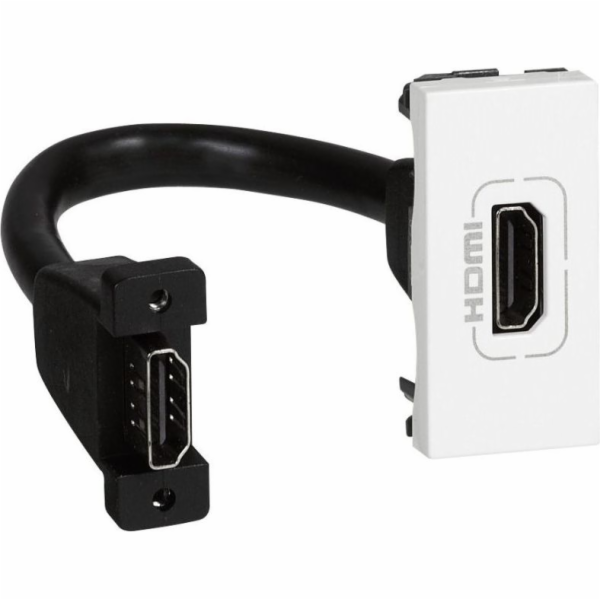 Legrand HDMI zásuvka typu A s kabelem, bílá (78778)