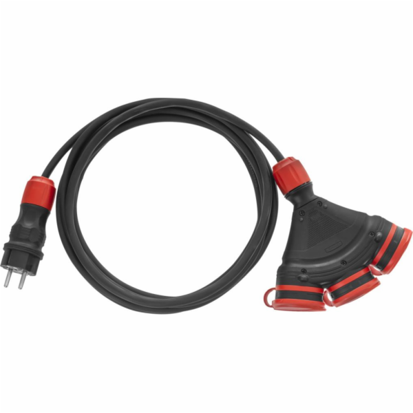 Plastrol Prodlužovací kabel Construction X3, gumový kabel...