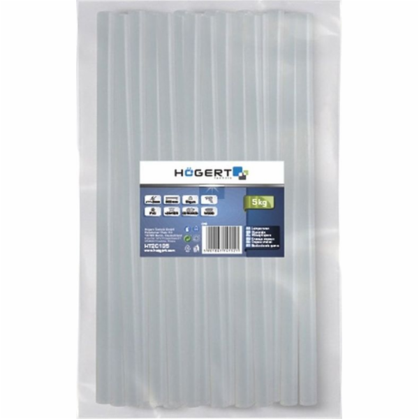 Högert Technik Lepicí tyčinky 11 mm x 300 mm průhledné 10...