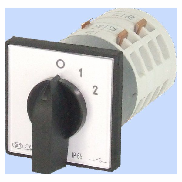 Elektromet Vačkový spínač 0-1-2 5P 12A IP65 Arc E12-32 (9...
