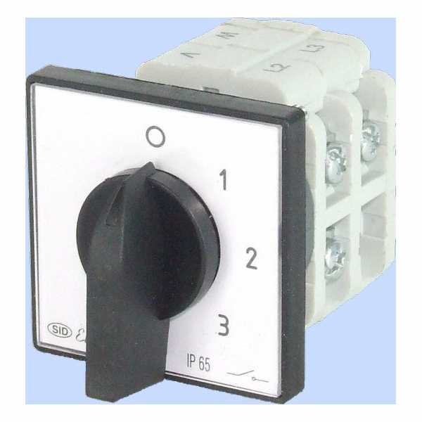 Elektromet Vačkový spínač 0-1-2-3 3P 40A IP65 (924062)