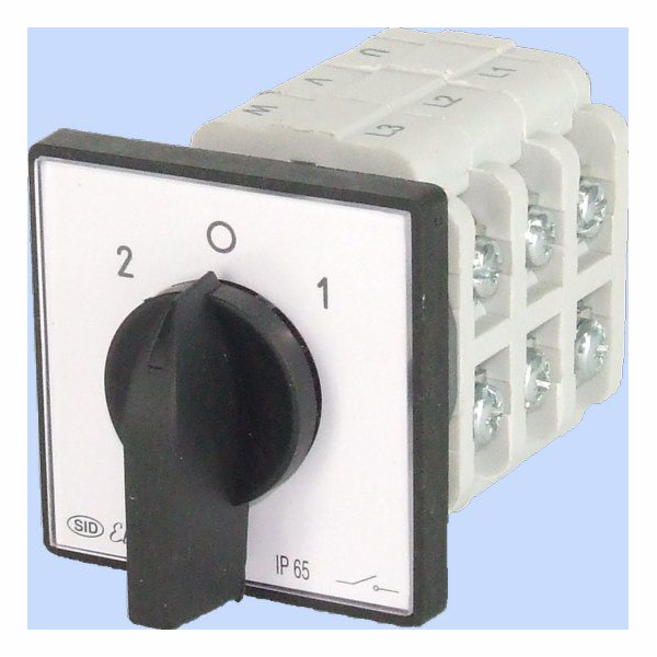 Elektromet Vačkový spínač 2-0-1 3P 40A IP65 s krytkou Arc...