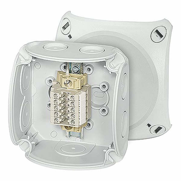Hensel Rozvodná krabice 93x93x62 5x2,5mm2 CU/AL IP66 šedá...