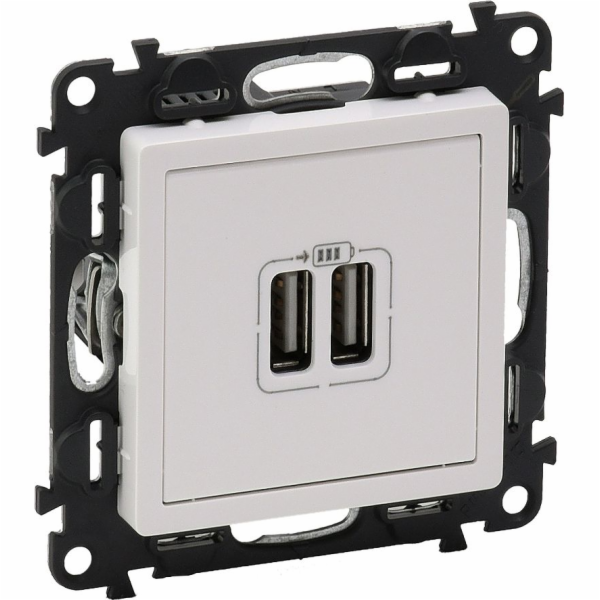 Legrand Nabíječka VALENA LIFE s 2xUSB zásuvkou bílá (753112)