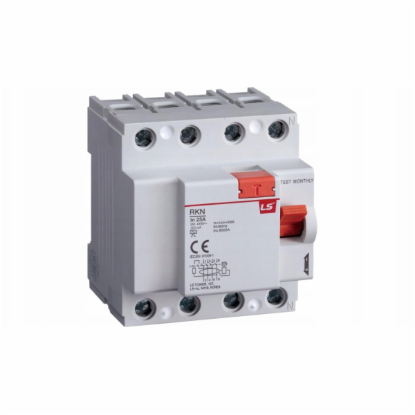 Schneider Electric 4P 25A 0,3A diferenciální jistič typ A...