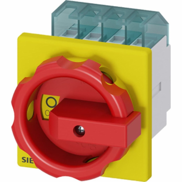 Siemens Vačkový spínač 0-1 3P 25A k instalaci, černý IP65...