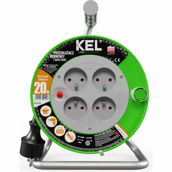 KEL Prodlužovací kabel STANDARD LINE 25m H05VV-F 3x1,5 4x...