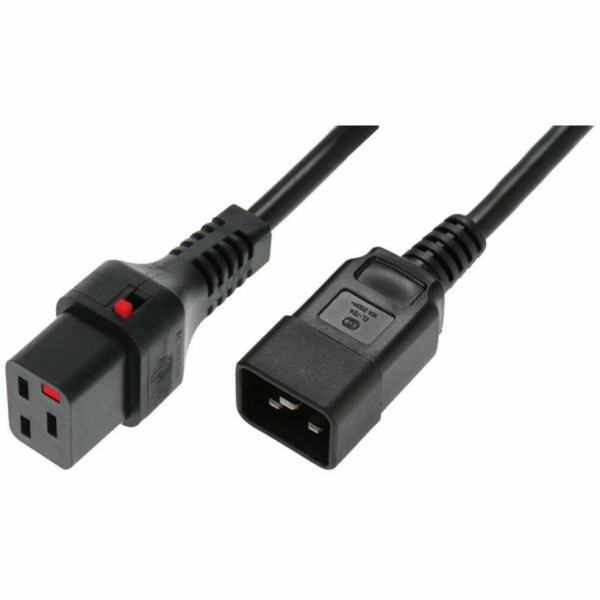 Digitus Napájecí kabel IEC LOCK 3x1,5 mm2 IEC C20 přímý/I...