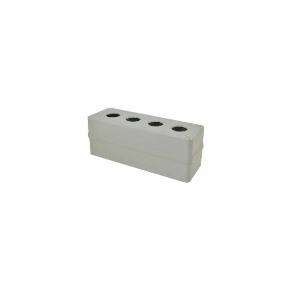 Promet Ovládací skříň K4, 4 otvory, průměr 30 mm, šedá (s...