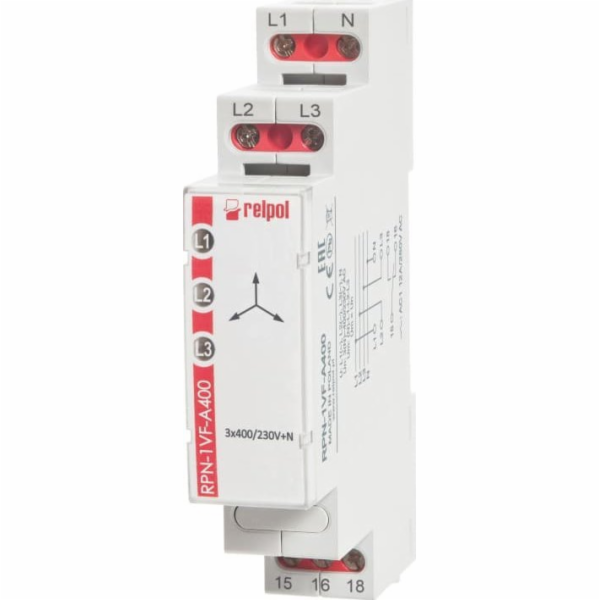 Relpol 3fázové monitorovací relé 3(N)400/230V AC 50/60Hz ...