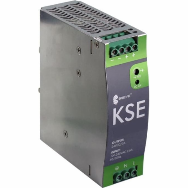 BREVE Spínaný zdroj KSE 12012 230/12VDC 120W 10A /na DIN ...