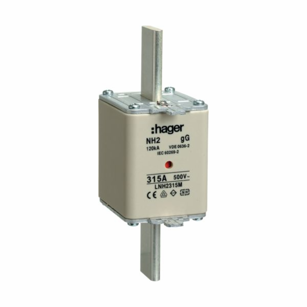 Hager Pojistková vložka NH2 315A 500V gG (LNH2315M)