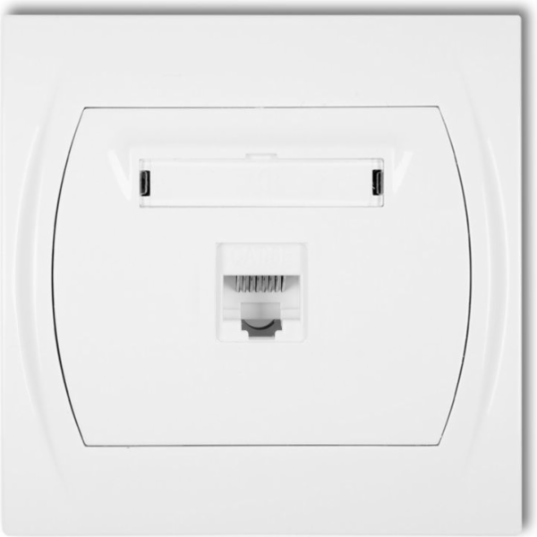 Karlik Logo Single Computer Socket 1xRJ45 White (LGK-1)
