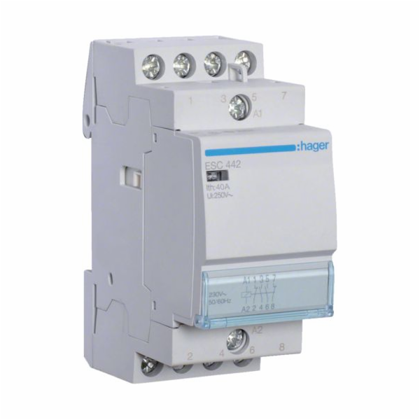 Hager Modulární stykač 40A 2NO 2NC 230V AC (ESC442)