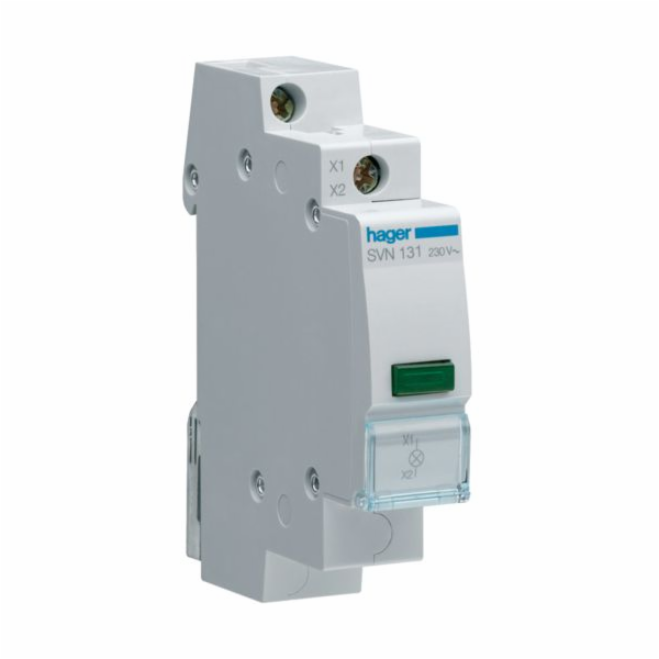 Hager Modulární lampa zelená 12/48V AC/DC (SVN131)