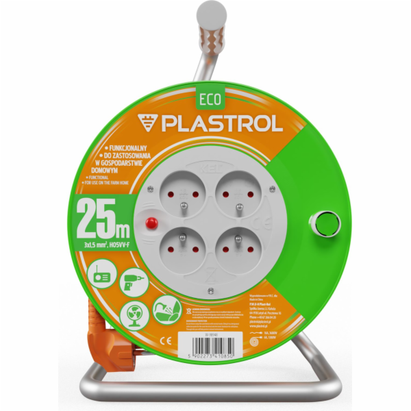 Plastrol Prodlužovací kabel Standard Line na bubnu 25 m H...