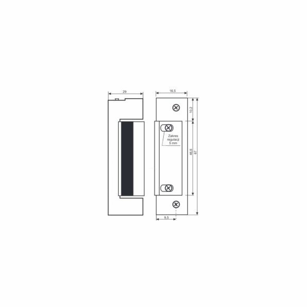 Łucznik Symetrický elektrický zámek NC basic 1410-12AC/DC...