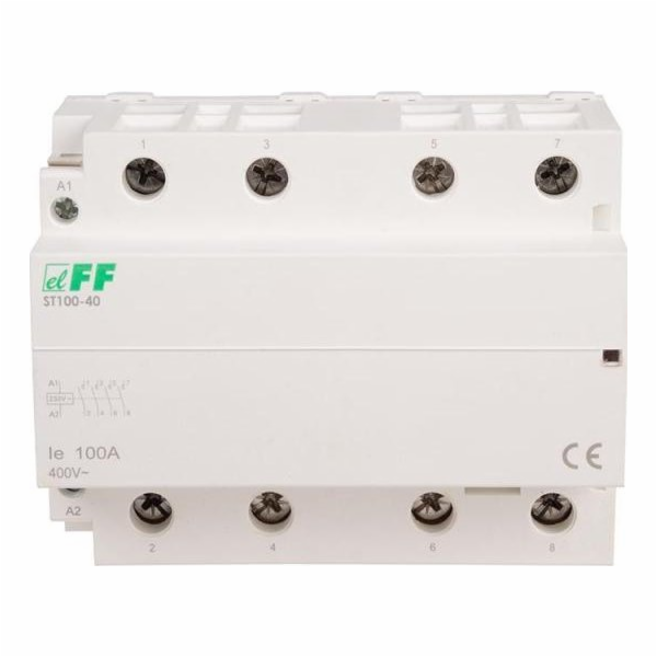 F&F Modulární stykač 100A 4NO - ST100-40 230V