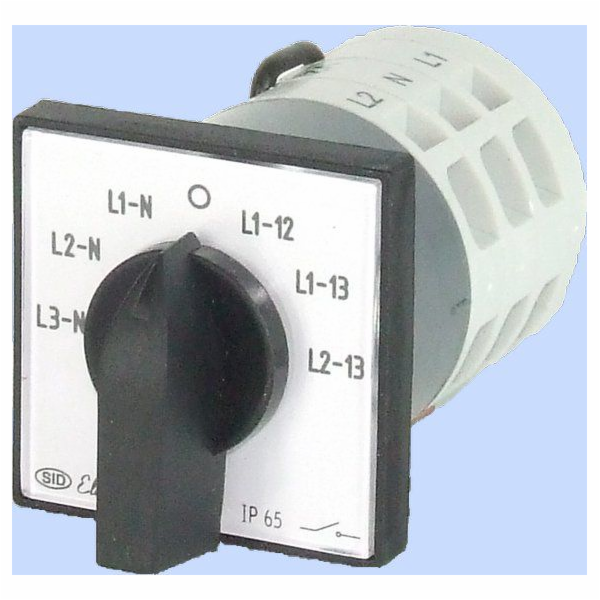 Elektromet Vačkový spínač Voltmetr 4P 12A IP65 (921282)