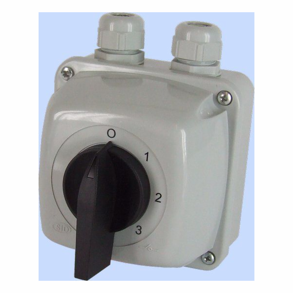 Elektromet Vačkový spínač 0-1-2-3 3P 40A IP44 v krytu Arc...