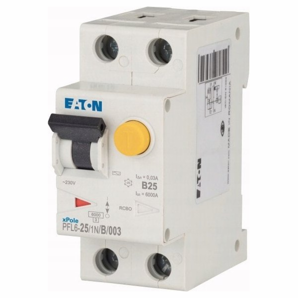 Eaton Proudový chránič 2P 25A B 0,03A Typ AC 6kA PFL6-25/...