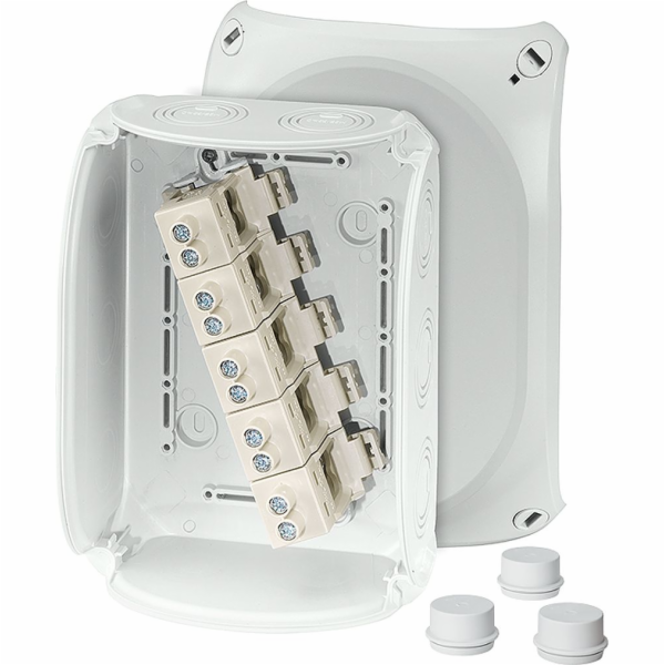 Hensel Rozvodná krabice 210x155x92 5x16mm2 CU IP66 šedá D...