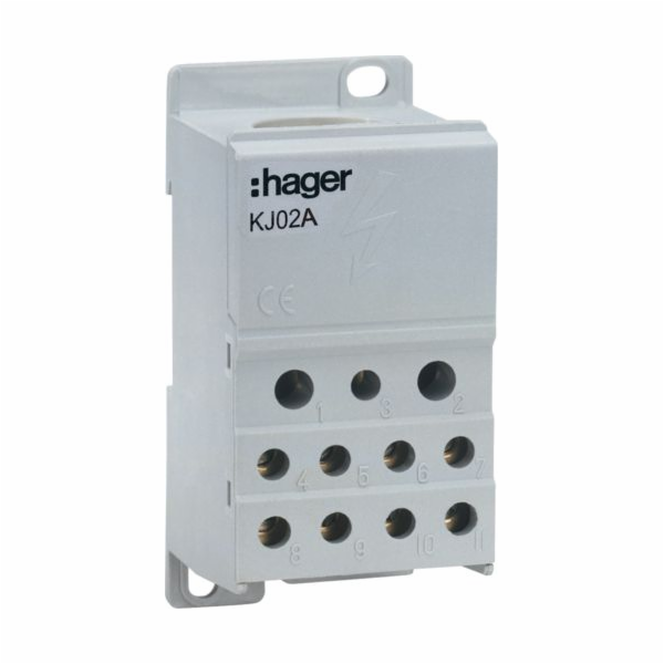 Hager Rozvodný blok 1-pólový 250A (KJ02A)