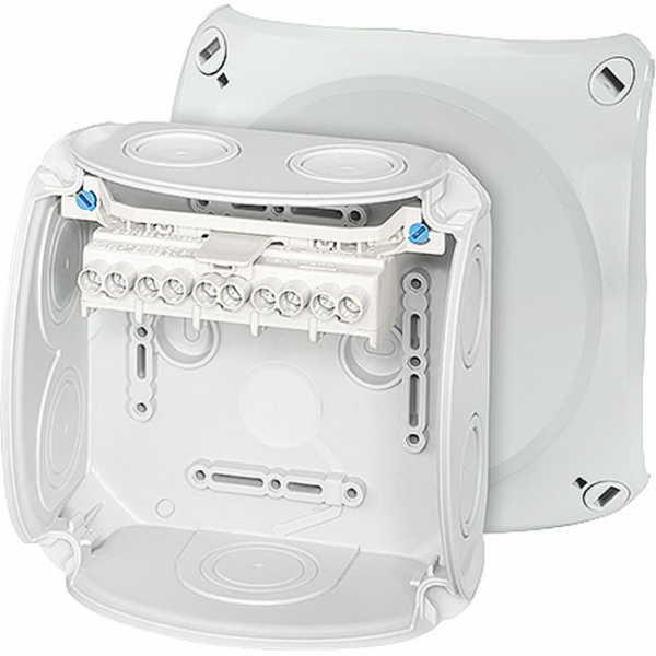 Hensel Rozvodná krabice 130x130x77 5x6mm2 CU IP66 šedá DK...