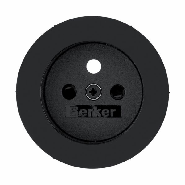 Hager Kryt zásuvky s/bez zástrčky, černý lesk (3965792045)