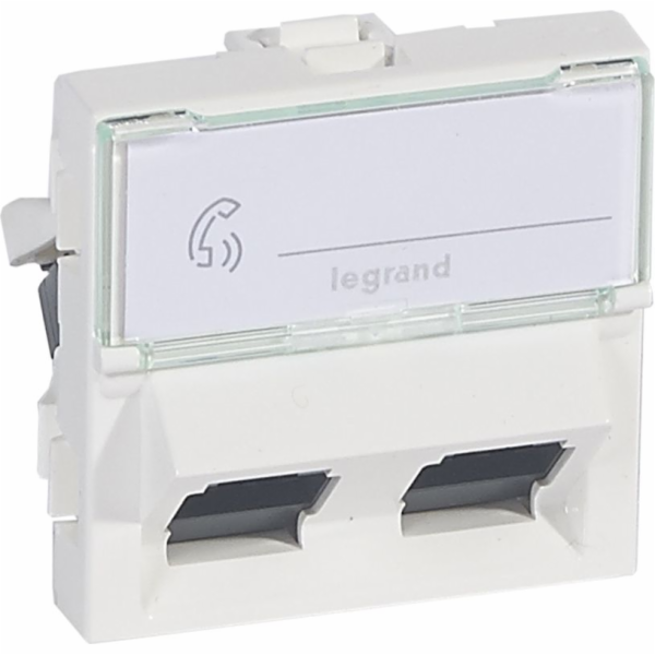 Legrand MOSAIC Dvojitá počítačová zásuvka RJ45 kat. 6 UTP...