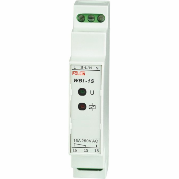 Pollin Univerzální bistabilní relé 1P 16A 230V TH35 (WBI-1S)