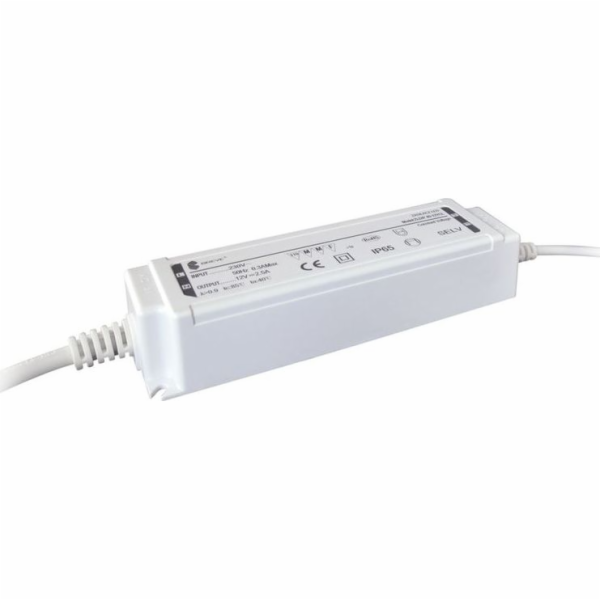 BREVE LED napájecí zdroj 12V DC 40W 3,33A IP65 /s ochrano...