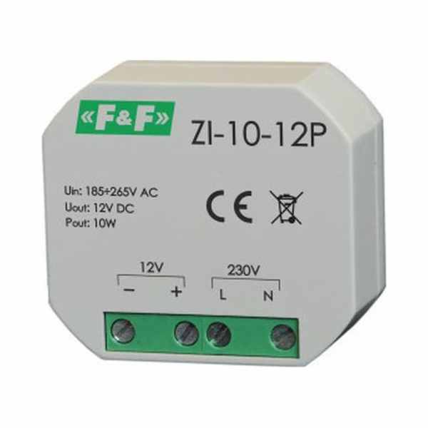 F&F Spínaný zdroj pro krabici 180-264V AC, výstup 12V DC ...
