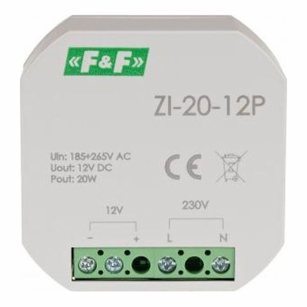 F&F Spínaný zdroj pro krabici 180-264V AC, výstup 12V DC ...