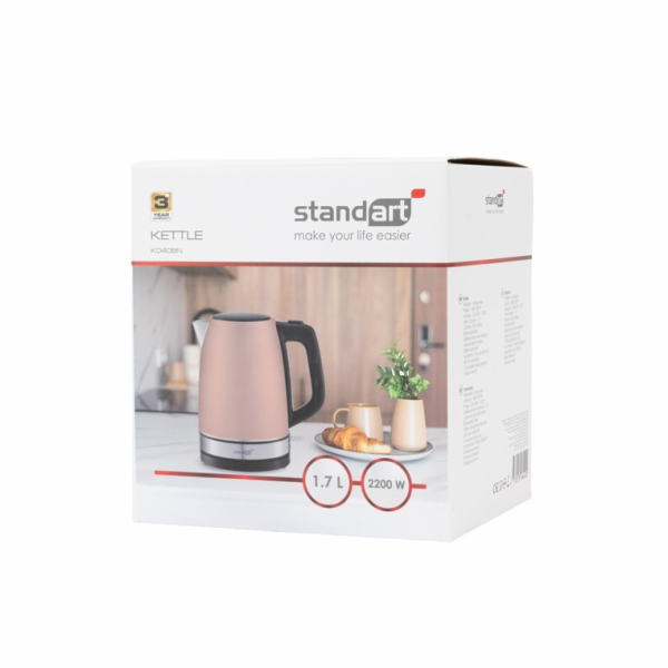 STANDART Rychlovarná konvice K040BN, 1,7 l, bronz