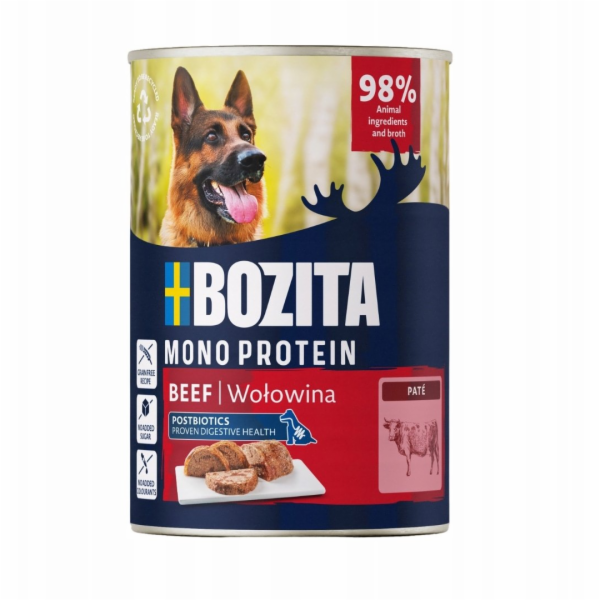 BOZITA Mono Pate Beef - vlhké krmivo pro psy - 400g