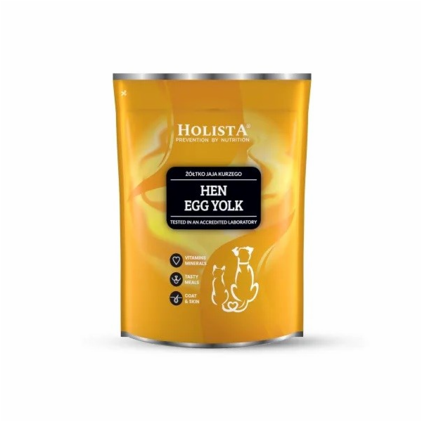 HOLISTA Hen egg yolk - doplňky stravy pro psy a kočky - 500g