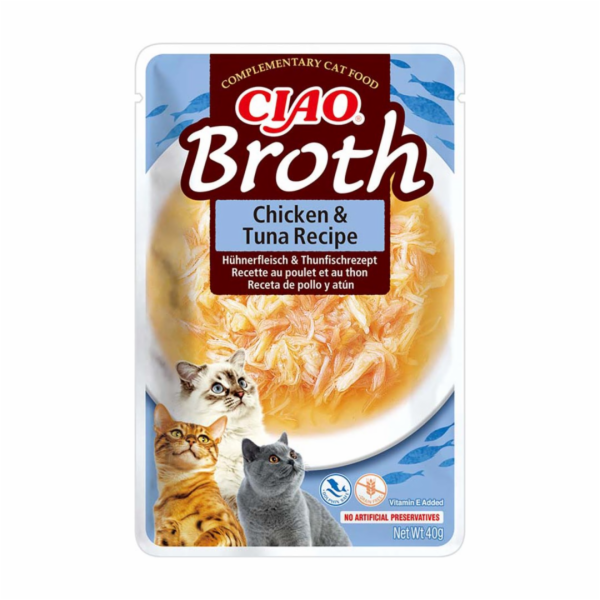 INABA Ciao Broth with chicken, salmon and tuna - pamlsek ...